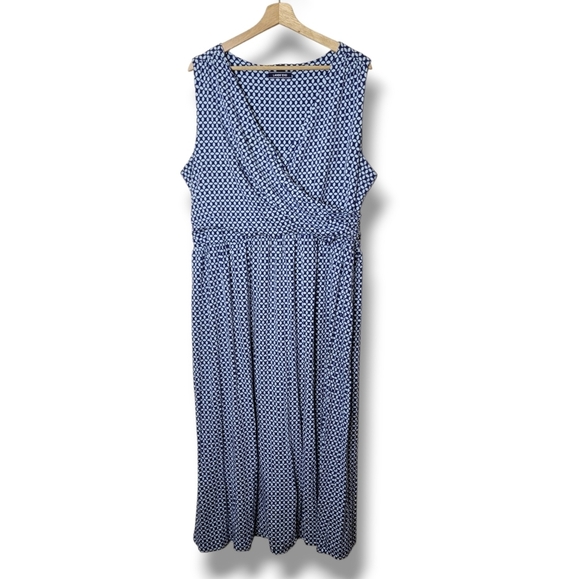 Lands' End Dresses & Skirts - Lands End Sleeveless Maxi Dress Jersey Knit  Stretch Size 1X
